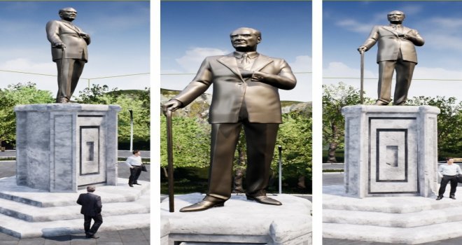 Atatürk Anıtının Yapımına Hız Verildi