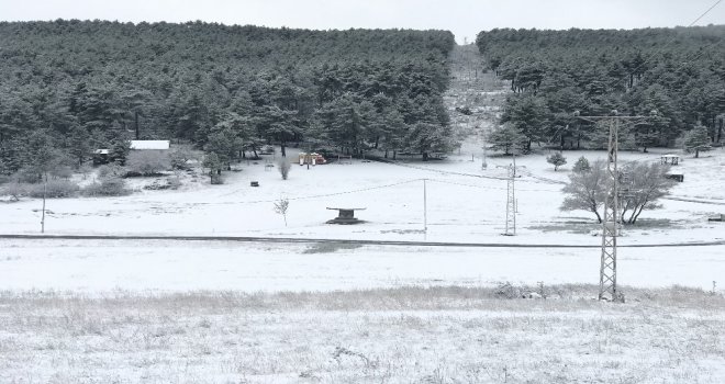 Bursanın Dağ İlçeleri Beyaza Büründü