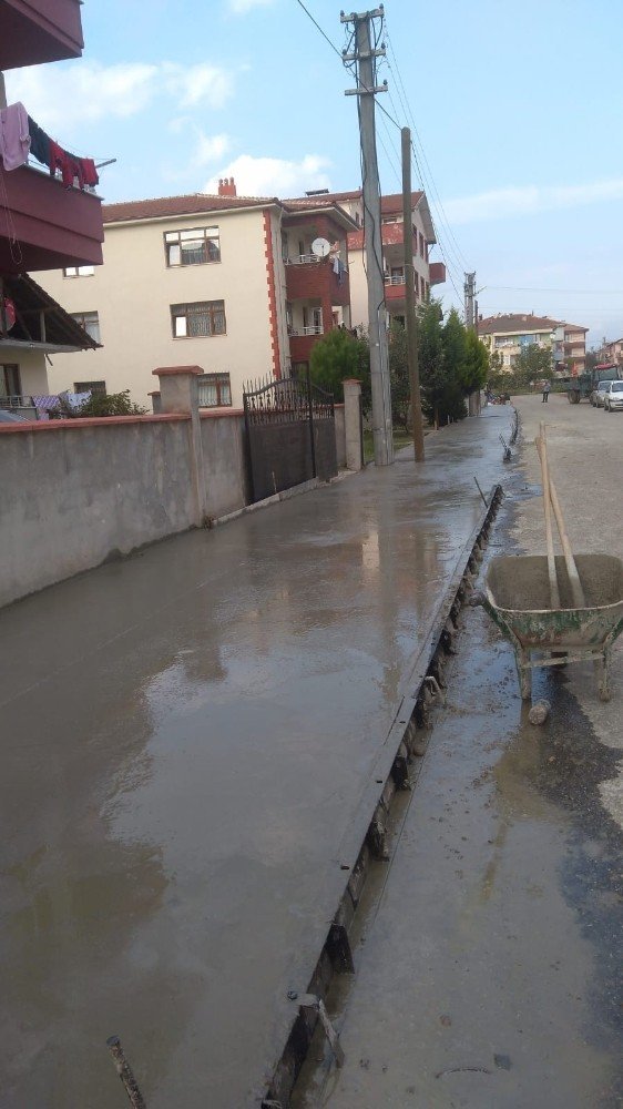 Düzcede Bazalt Beton Çalışmaları Başladı