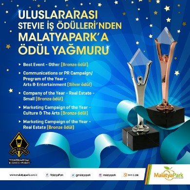 Malatya Parka Ödül Yağmuru