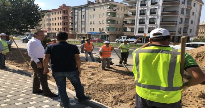 Ürgüp Caddesinde Yürüyüş Ve Bisiklet Yolu Yapılıyor