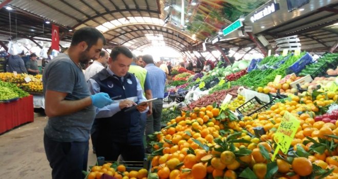 Manisa Büyükşehir Zabıtasından Pazar Esnafına Denetim