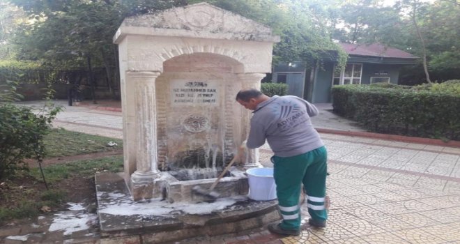 Çeşmelerde Temizlik Çalışması Yapıldı