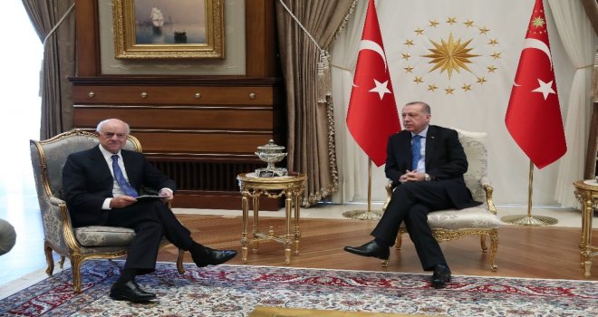 Cumhurbaşkanı Erdoğan, Bbva Yönetim Kurulu Başkanı Gonzalez İle Bir Araya Geldi