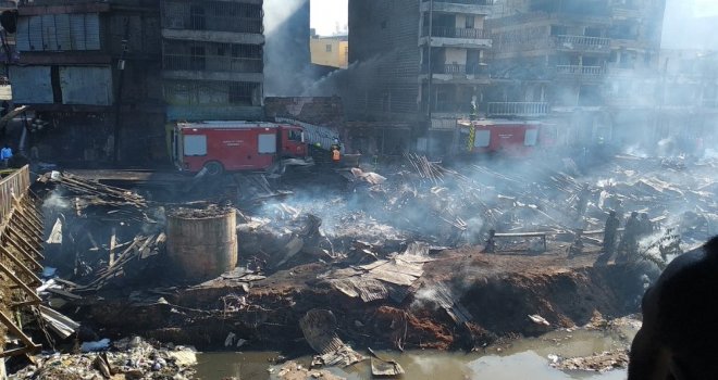 Kenyada Pazar Yerinde Yangın: 15 Ölü