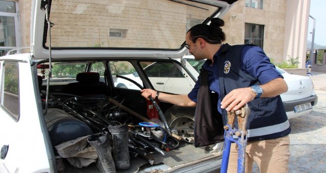 Demiryolu Hattındaki Kabloları Çalarken Polise Yakalandılar