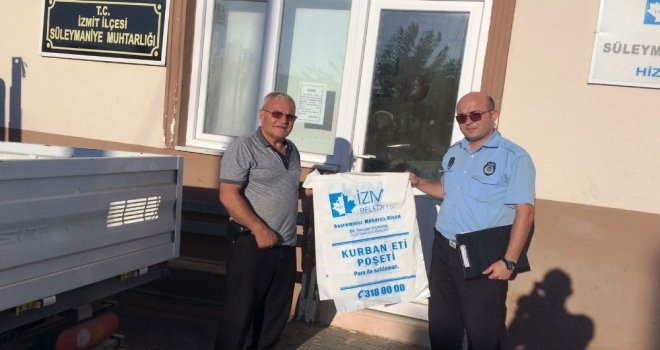 İzmit Belediyesinden 30 Bin Kurban Poşeti