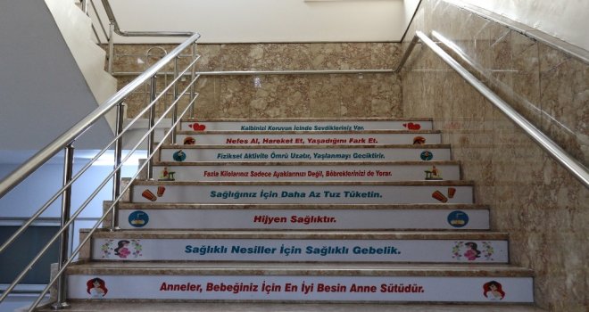 Sağlıkta Önemli Konular Merdivenlere Yazıldı