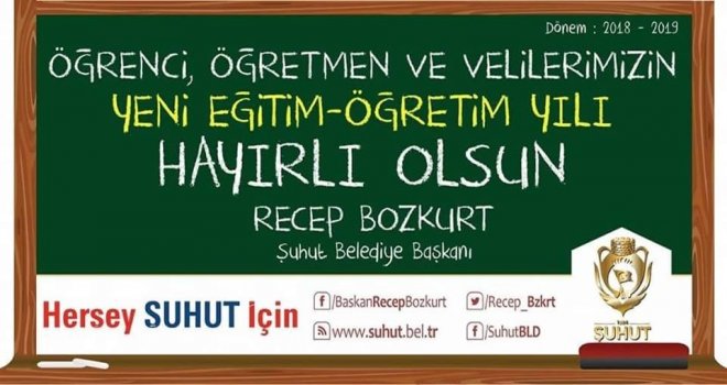 Başkan Bozkurtan Yeni Eğitim Öğretim Yılı Mesajı