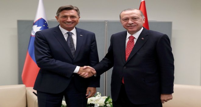 Cumhurbaşkanı Erdoğan, Slovenya Cumhurbaşkanı İle Görüştü