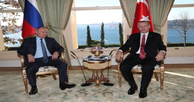 Cumhurbaşkanı Erdoğan, Putin İle Bir Araya Geldi