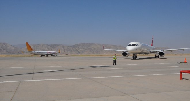 Şırnakta 34 Bin 73 Kişi Uçakla Yolculuk Yaptı