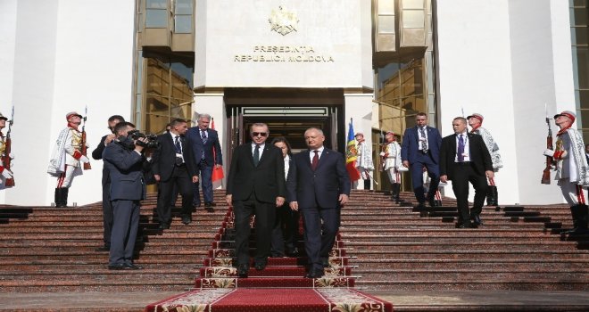 Cumhurbaşkanı Erdoğan, Moldova Cumhurbaşkanlığı Binasının Açılış Törenine Katıldı