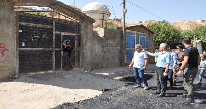 Cizrede Sıcak Asfalt Çalışmaları Sürüyor