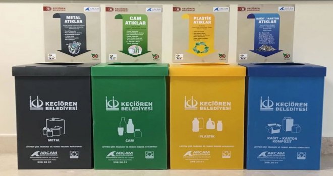 Keçiörende Geri Dönüşüm Çalışmaları Hızla Devam Ediyor