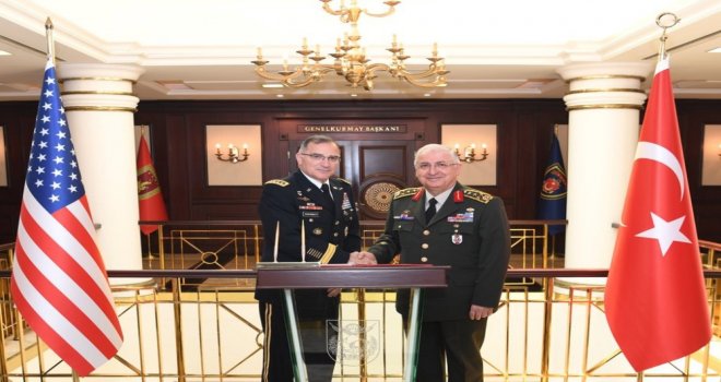 Abd Avrupa Kuvvetleri Komutanı Orgeneral Curtis M. Scaparrottı, Genelkurmay Başkanı Orgeneral Yaşar Güleri Ziyaret Etti.