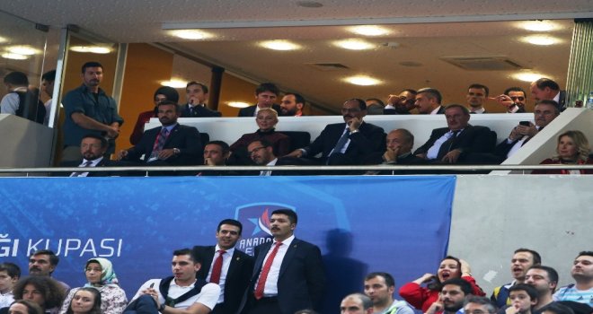 Bakan Soylu Ve Başkan Ali Koç, Fenerbahçe - Anadolu Efes Maçında