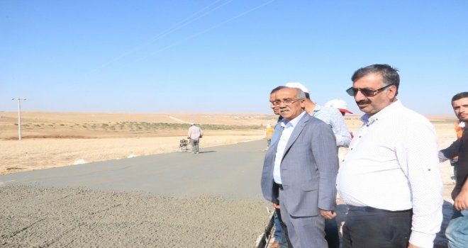 Genel Sekreter Abdülkadir Açar Beton Yol Çalışmalarını İnceledi