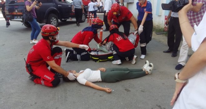 Bartın Devlet Hastanesindeki Yangın Tatbikatı Gerçeği Aratmadı