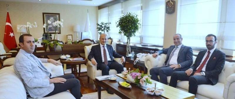 Başkan Bedirhanoğlu, Ulaştırma Ve Altyapı Bakanı Turhan İle Bir Araya Geldi