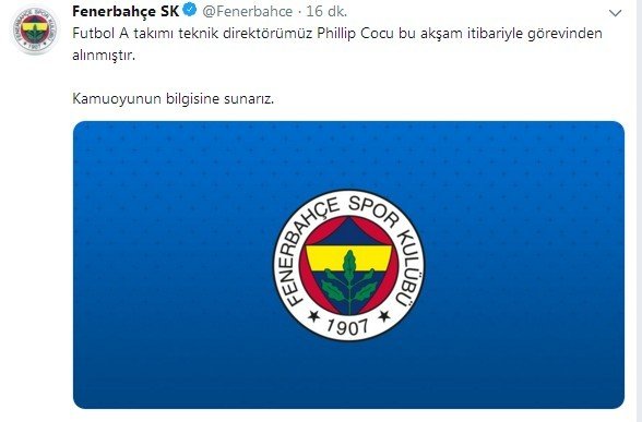 Fenerbahçede Cocu Kovuldu