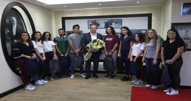 Bem Öğrencilerinden Başkan Piriştinaya Teşekkür Ziyareti
