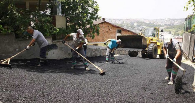 SARIYER'İN YOLLARI DÜZENLENİYOR