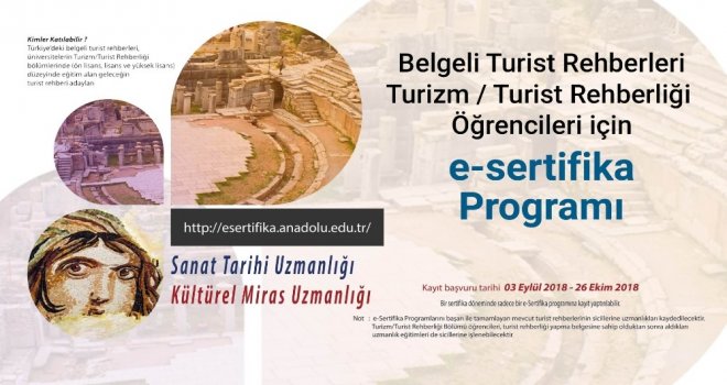 Turist Rehberliğinde Uzmanlık Eğitimi Programlarının Kayıtları Sürüyor