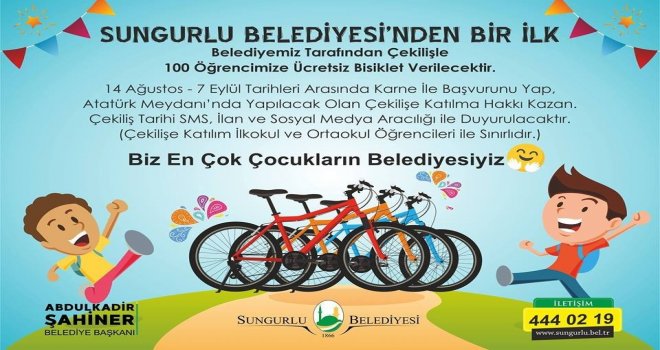 Sungurlu Belediyesi 100 Çocuğu Sevindirecek