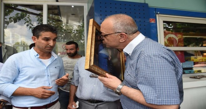 Başkan Ergünü Duygulandıran Ziyaret