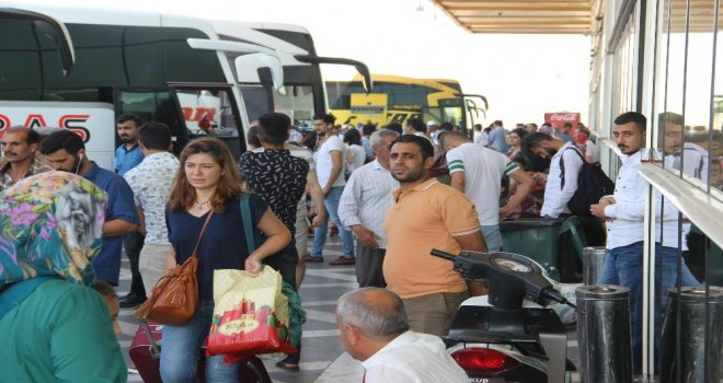 Şanlıurfa Otogarında Kurban Bayramı Yoğunluğu