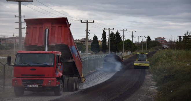 Lapsekide 50 Bin Metrekare Alanda Cadde Ve Sokaklar Asfaltlanıyor