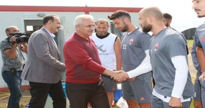 Başkan Başsoydan Anagold 24 Erzincanspora Ziyaret