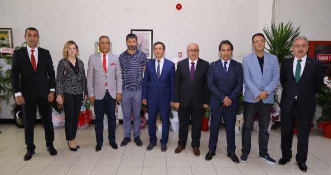 Kayseri Gazeteciler Cemiyetinden Erü Rektörü Çalışa Ziyaret