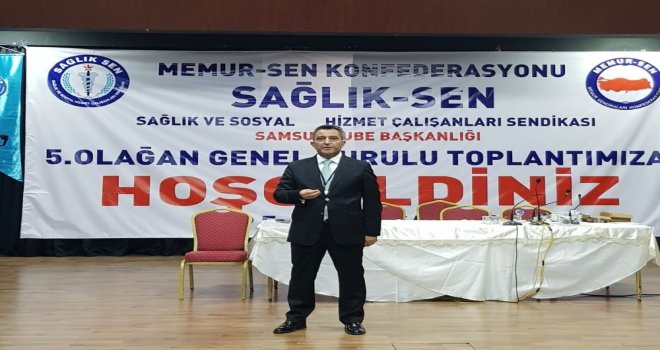 İlyas Biçer Sağlık-Sen Samsun Şubesi Başkanı Oldu