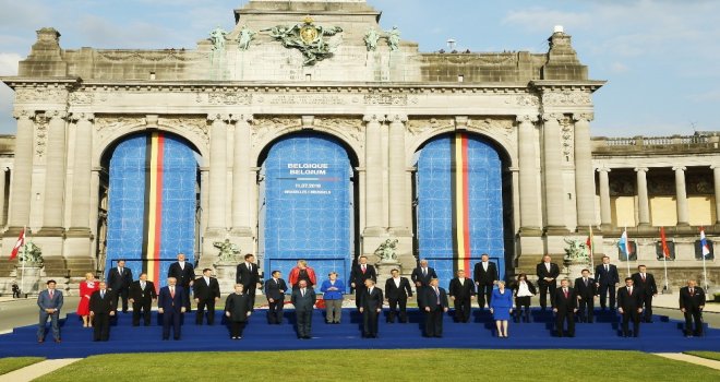 Cumhurbaşkanı Erdoğan, Nato Zirvesinde Aile Fotoğrafına Katıldı