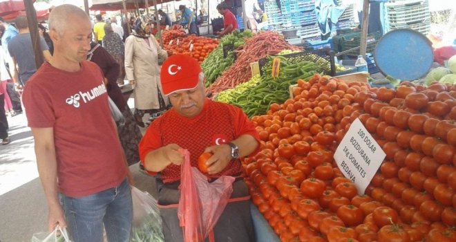 (Özel) 100 Dolar Bozdurana Domates Bedava