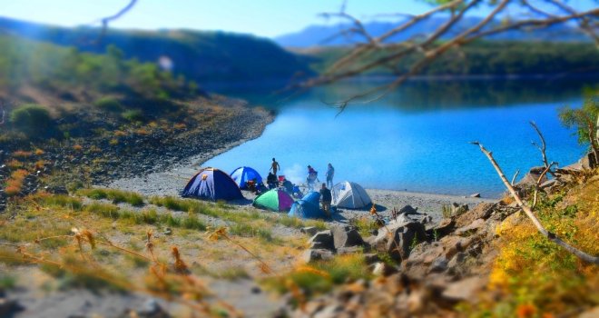 (Özel Haber) Nemrut Krater Gölünde Kamp Heyecanı