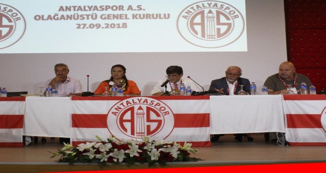 Antalyaspor A.ş. Olağanüstü Genel Kurulunda Öztürk, Başkanlığa Seçildi