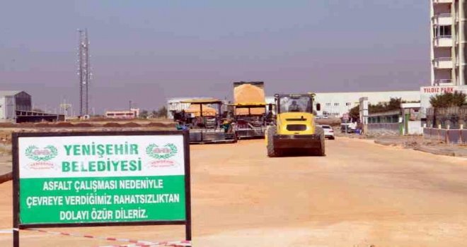 Yenişehir Belediyesi Fabrika Mahallesinde Asfalt Ve Kaldırım Çalışmaları Devam Ediyor