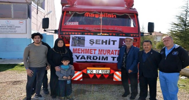 Afrin Şehidi Muratdağı İçin Hazırlanan Yardım Malzemeleri İhtiyaç Sahiplerine Dağıtılacak