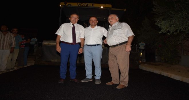 Alaşehirin Asfalt Çalışmalarına Yerinde İnceleme