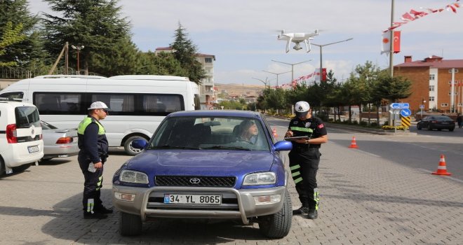 Ahlatta Drone İle Trafik Uygulaması