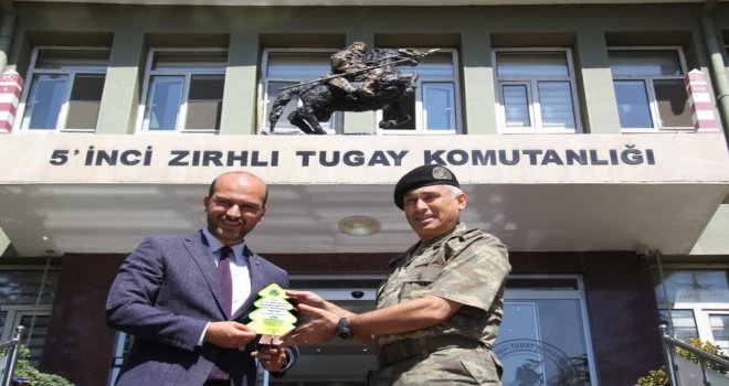 Gagiad Yönetim Kurulu Tuğgeneral 5. Zırhlı Tugay Komutanı Şefik Atakı Ziyaret Etti