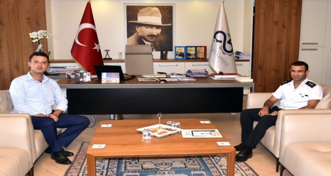 Başkan Sarıkurt, Komutan Özbaya Çalışmaları Anlattı