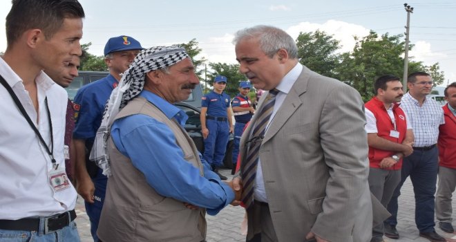 Vali Güvençerden Geçici Konaklama Tesisine İnceleme