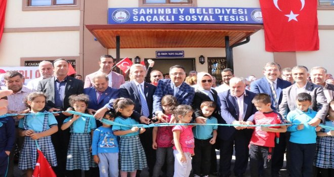 Şahinbeyde Sosyal Tesis Törenle Hizmete Açıldı