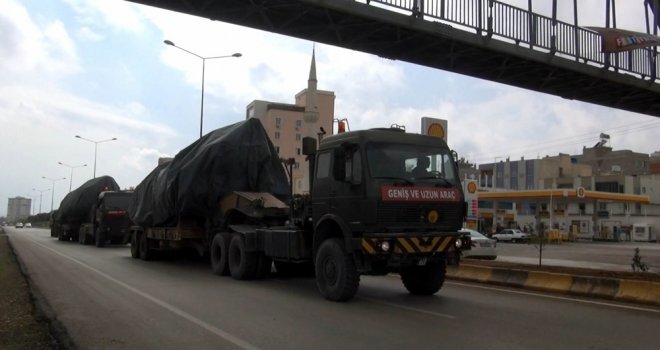 Kilisten İdlib Sınırına Fırtına Obüs Sevkıyatı Yapıldı