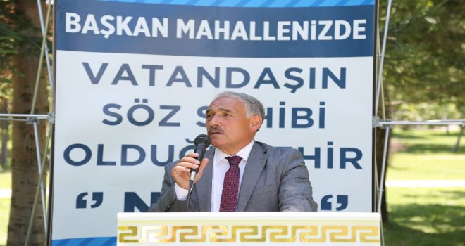 Niğde Belediyesi Hizmet Çadırı Şahinali Mahallesinde