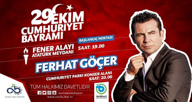 Cumhuriyet Konserinde Ferhat Göçer Sahne Alacak